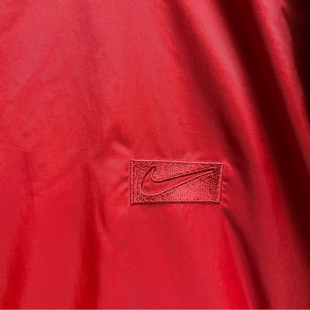 Vintage Nike Reversible Zip-Up Hoodie Red/Grey Zip Front Rare Find Men’s Sz 2XL - Picture 4 of 14